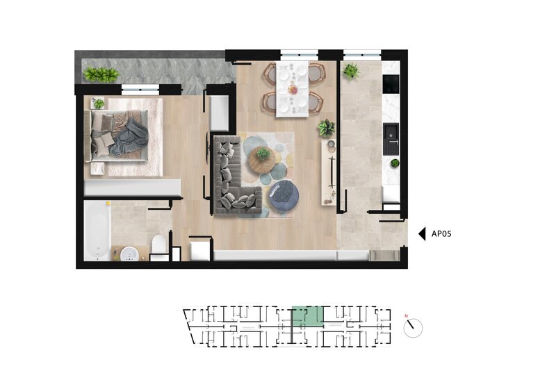 Lacul Morii Apartament modern cu 2 camere, direct dezvoltator,